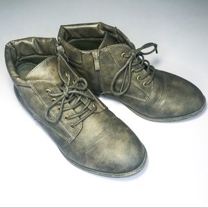 Torrid Ankle Lace Up boots Gray